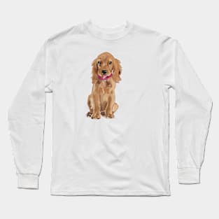 Cheeky Spaniel Puppy Long Sleeve T-Shirt